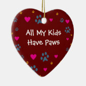 Al mijn Kinderen hebben pokken Keramisch Ornament (Rechts)