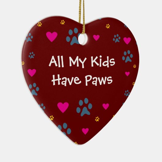 Al mijn Kinderen hebben pokken Keramisch Ornament (Rechts)