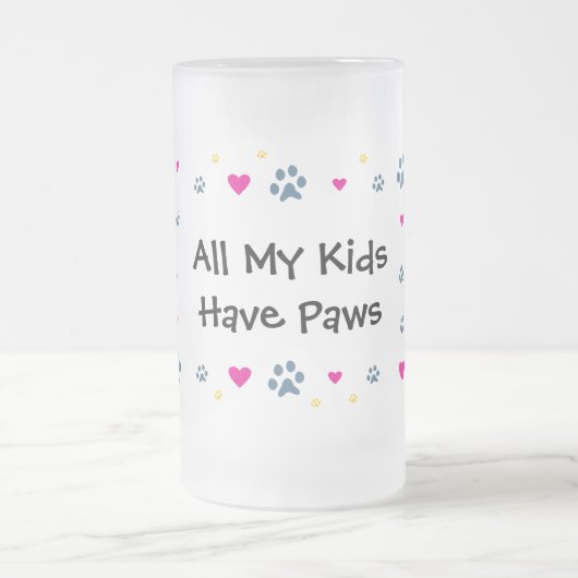 Al mijn Kinderen hebben pokken Matglas Bierpul (Center)