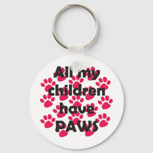 Al mijn kinderen hebben pokken sleutelhanger