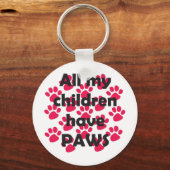 Al mijn kinderen hebben pokken sleutelhanger (Voorkant)