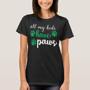 AL MIJN KINDEREN HEBBEN POOTJES, GRAPPIG HONDENTHE T-SHIRT