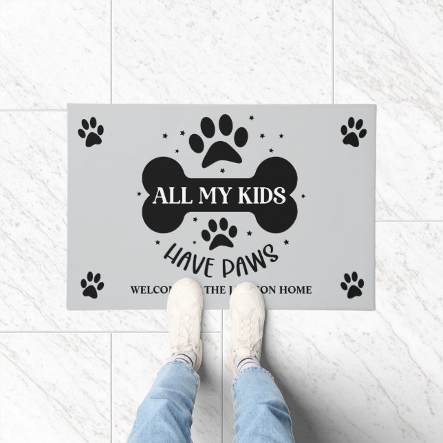 Al mijn Kinderen hebben poten Deurmat (Binnen)