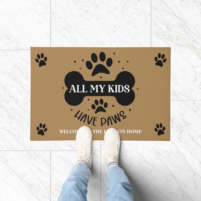 Al mijn Kinderen hebben poten Deurmat (Binnen)