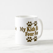 Al mijn Kinderen hebben vier Feet Koffiemok (Voorkant rechts)