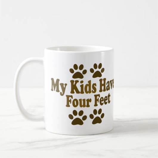Al mijn Kinderen hebben vier Feet Koffiemok (Links)