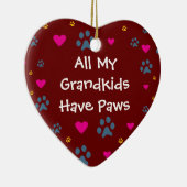 Al mijn kleinkinderen hebben poten keramisch ornament (Rechts)