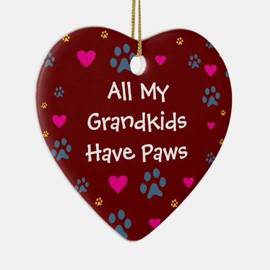 Al mijn kleinkinderen hebben poten keramisch ornament (Rechts)