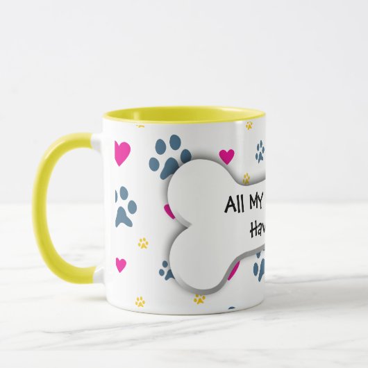 Al mijn kleinkinderen hebben poten mok (Links)