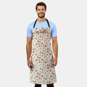 Al mijn koffie patchwork quilt patroon No5 Schort (Gedragen)