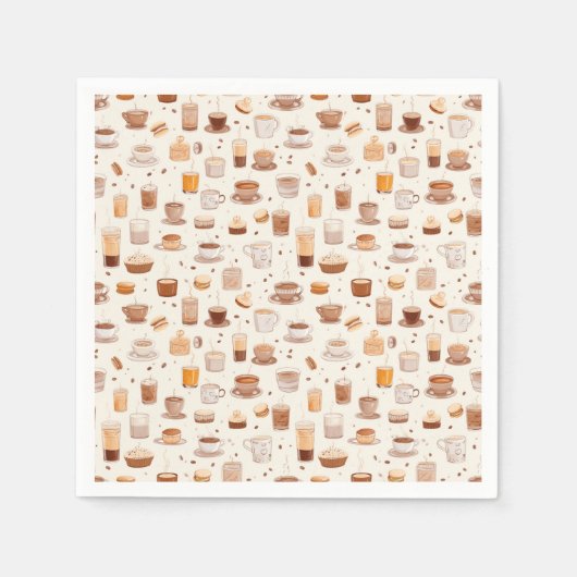 Al mijn koffie patchwork quilt patroon No5 Servet (Voorkant)