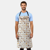 Al mijn koffie patchwork quilt patroon No7 Schort (Gedragen)