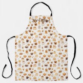 Al mijn koffie patchwork quilt patroon No8 Schort (Voorkant)