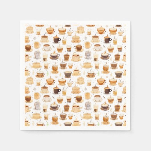 Al mijn koffie patchwork quilt patroon No8 Servet (Voorkant)