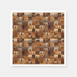 Al mijn koffie patchwork quiltpatroon No4 Servet