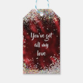 Al mijn liefde bevestiging herinnering cadeaulabel (Voorkant)