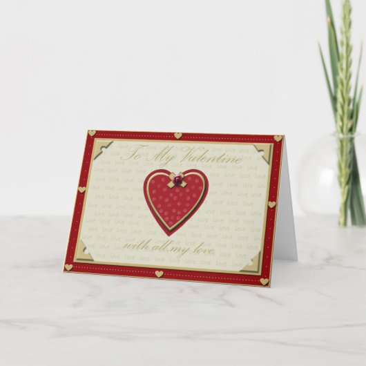 Al mijn liefde feestdagen kaart (Voorkant)