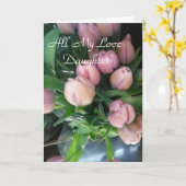 Al mijn liefdesdochter kaart (Gele Bloem)