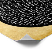 Al mijn Love Black Guitar Song Lyric Wall Art afdr Poster (Hoek)