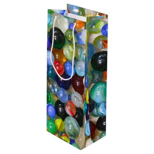 Al mijn marbles wijn cadeautas (Voorkant Gekanteld)