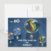AL MIJN MARMEREN 60E VERJAARDAG BRIEFKAART (Voorkant / Achterkant)
