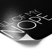 Al mijn NOPE Foto Afdruk (Hoek)