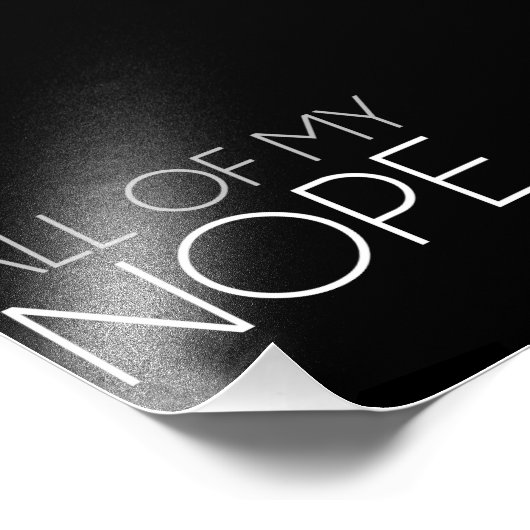 Al mijn NOPE Foto Afdruk (Hoek)