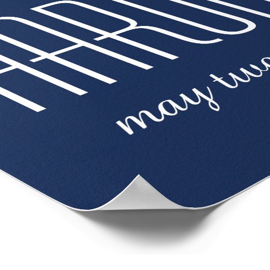 Al mijn Poster voor aangepaste weddenschappen 20x2 (Hoek)