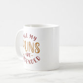 Al mijn puns zijn bedoeld koffiemok (Voorkant links)