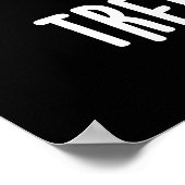 Al mijn puns zijn boom-meneuze boom pun donker BG Poster (Hoek)