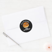 Al mijn spullen zijn bedoeld om te eten... ronde sticker (Envelop)