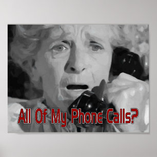 Al mijn telefoongesprekken? poster