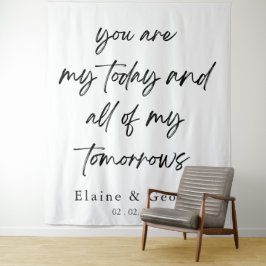 Al mijn Tomorrows Wedding Photo Prop Backdrop Wandkleed