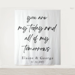 Al mijn Tomorrows Wedding Photo Prop Backdrop Wandkleed