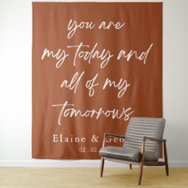 Al mijn Tomorrows Wedding Photo Prop Backdrop Wandkleed
