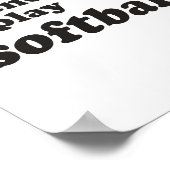 Al mijn vrienden spelen softball poster (Hoek)