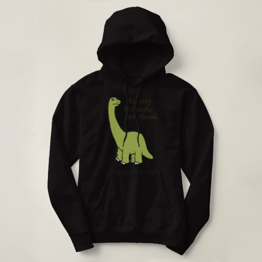 Al mijn vrienden zijn de Dinosaur Premium Hoodie (Design voorkant)