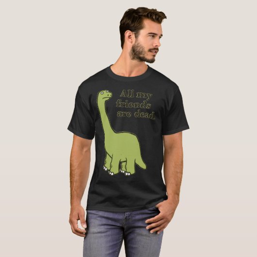 Al mijn vrienden zijn dode dinosaurus Essential T- T-shirt (Voorkant volledig)