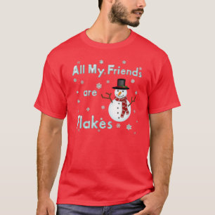 Al mijn vrienden zijn flakes Red T-Shirt