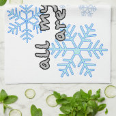 Al mijn vrienden zijn flakes theedoek (Gevouwen)