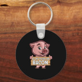 Al mijn vrienden zijn spek grappig varkensvlees va sleutelhanger (Voorkant)