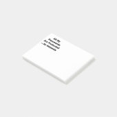 Al mijn wachtwoorden zijn beschermd...door Amnesie Post-it® Notes (Schuin)