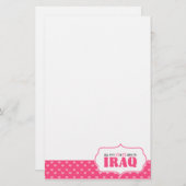 Al mijn X's en O's zijn in Irak Briefpapier (Voorkant / Achterkant)
