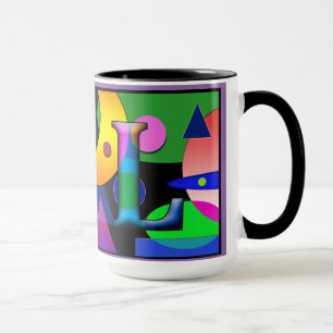 "AL"-mok voor monogram koffie 15 oz Mok