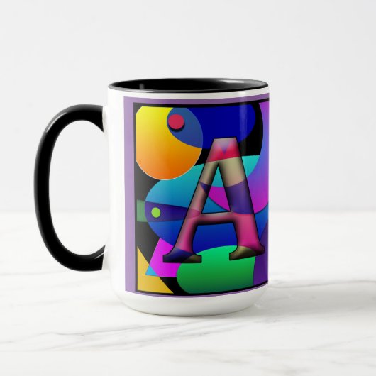"AL"-mok voor monogram koffie 15 oz Mok (Links)