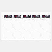 Al Myna US Senate Merchandise Labels (Vel)
