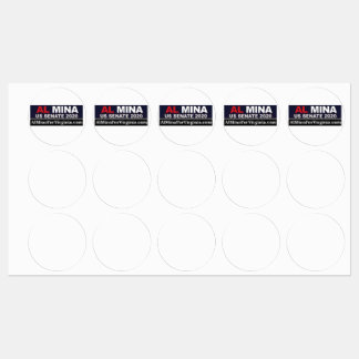Al Myna US Senate Merchandise Labels