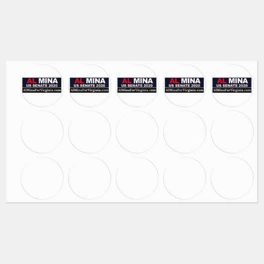 Al Myna US Senate Merchandise Labels (Vel)