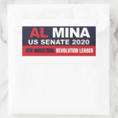 Al Myna US Senate Merchandise Rechthoekige Sticker (Tas)