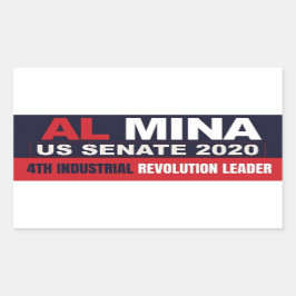 Al Myna US Senate Merchandise Rechthoekige Sticker